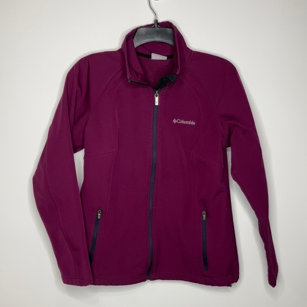 Columbia soft shell full zip jacket size medium